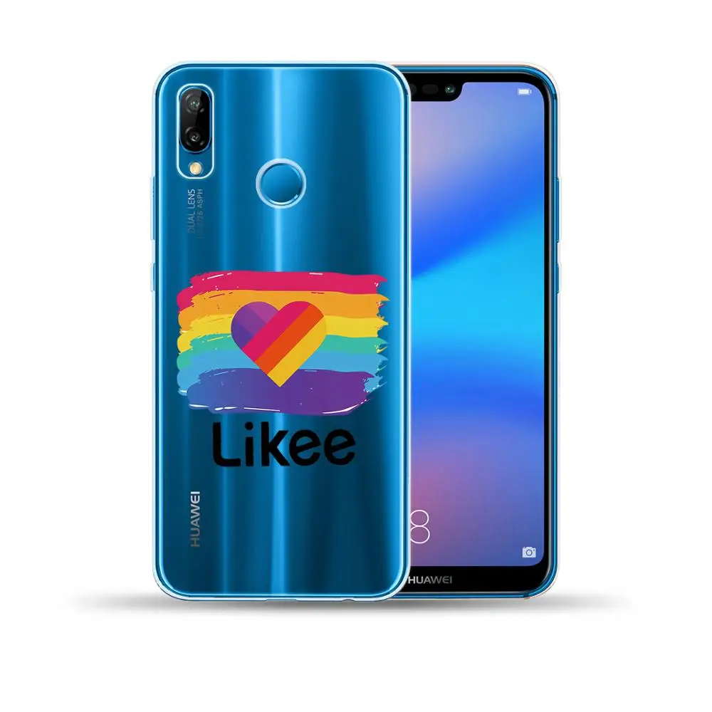Likee Cat Bear Love Heart Silicone Case Cover For Huawei P40 Lite E P10 P20 P30 Pro Plus P8 2017 Y9 2018 2019 | Мобильные телефоны