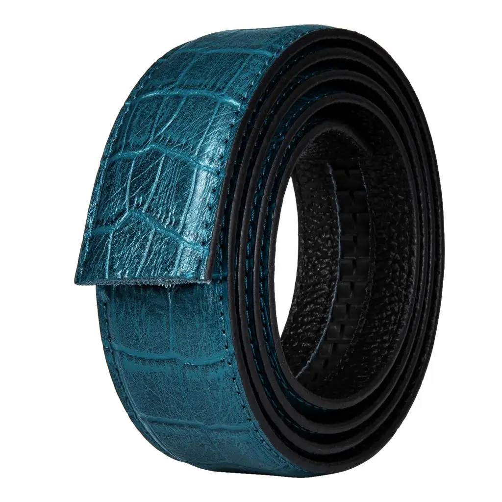 Мужской ремень без пряжки кожаный из крокодиловой кожи мужские ремни для джинсов