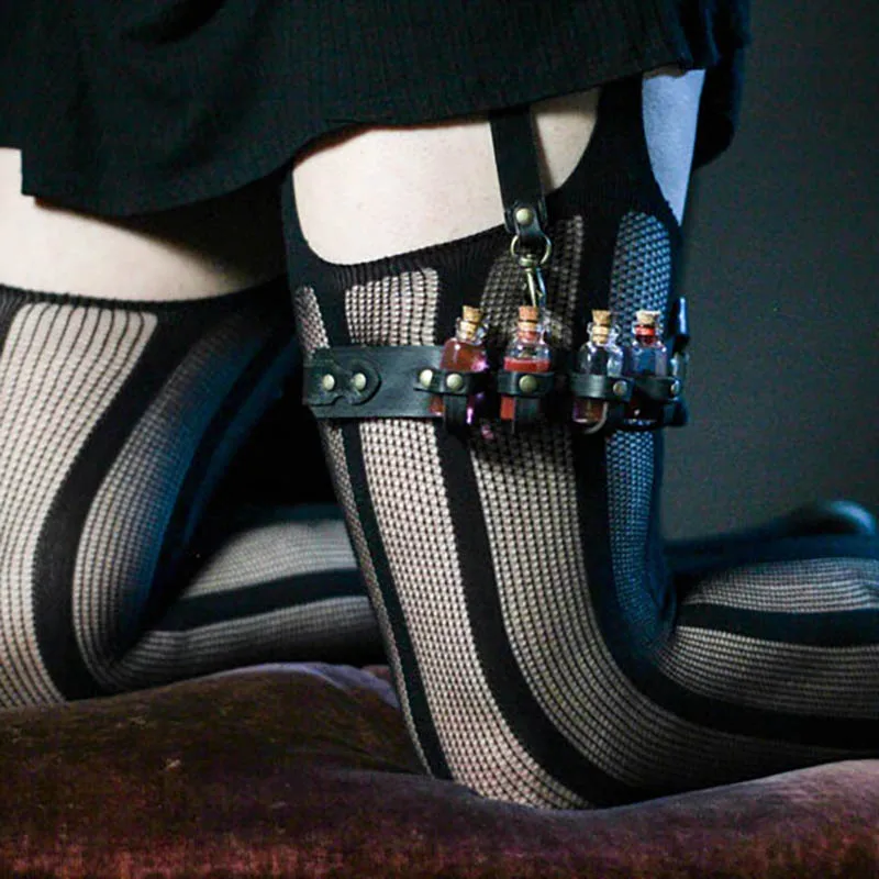 Подвязка для бутылок в стиле стимпанк средневековая подвязка аксессуар алхимика