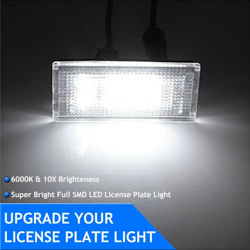 

12-30V LED License Plate Lights 2pcs/kit Number Parts 6000 - 6500K Error Free
