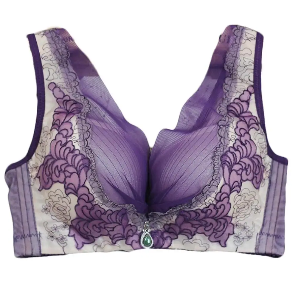 Новый супер бюстгальтер пуш-ап кружевной размера плюс регулируемый дышащий