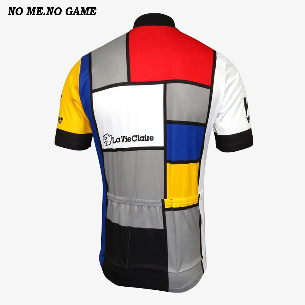 Summer hot Men's Classic Best La Vie Claire Retro Cycling Jersey Wonder Bicycle Clothes Road Mountain Bike Wear Wholesalers | Спорт и