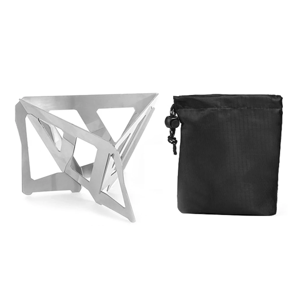 

Folding Portable Coffee Drip Rack Coffee Filter Portable Stainless Steel Holder Funnel Baskets Coffee Cup Dripper