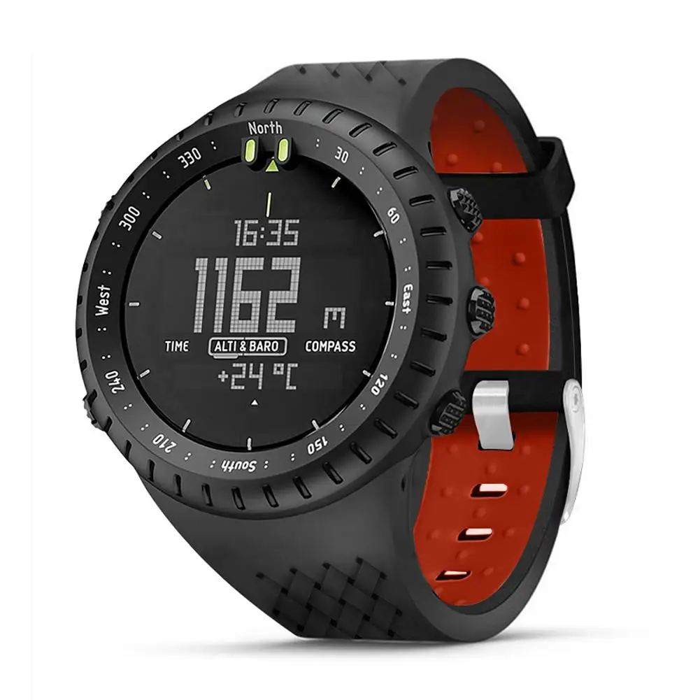 

Silicone Replacement Watchband Wrist Strap For SUUNTO Core Outdoor Intelligent Wearable Accessories Printed Silicone Watch Strap