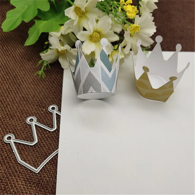 Металлические режущие штампы для украшения короны трафареты скрапбукинга DIY