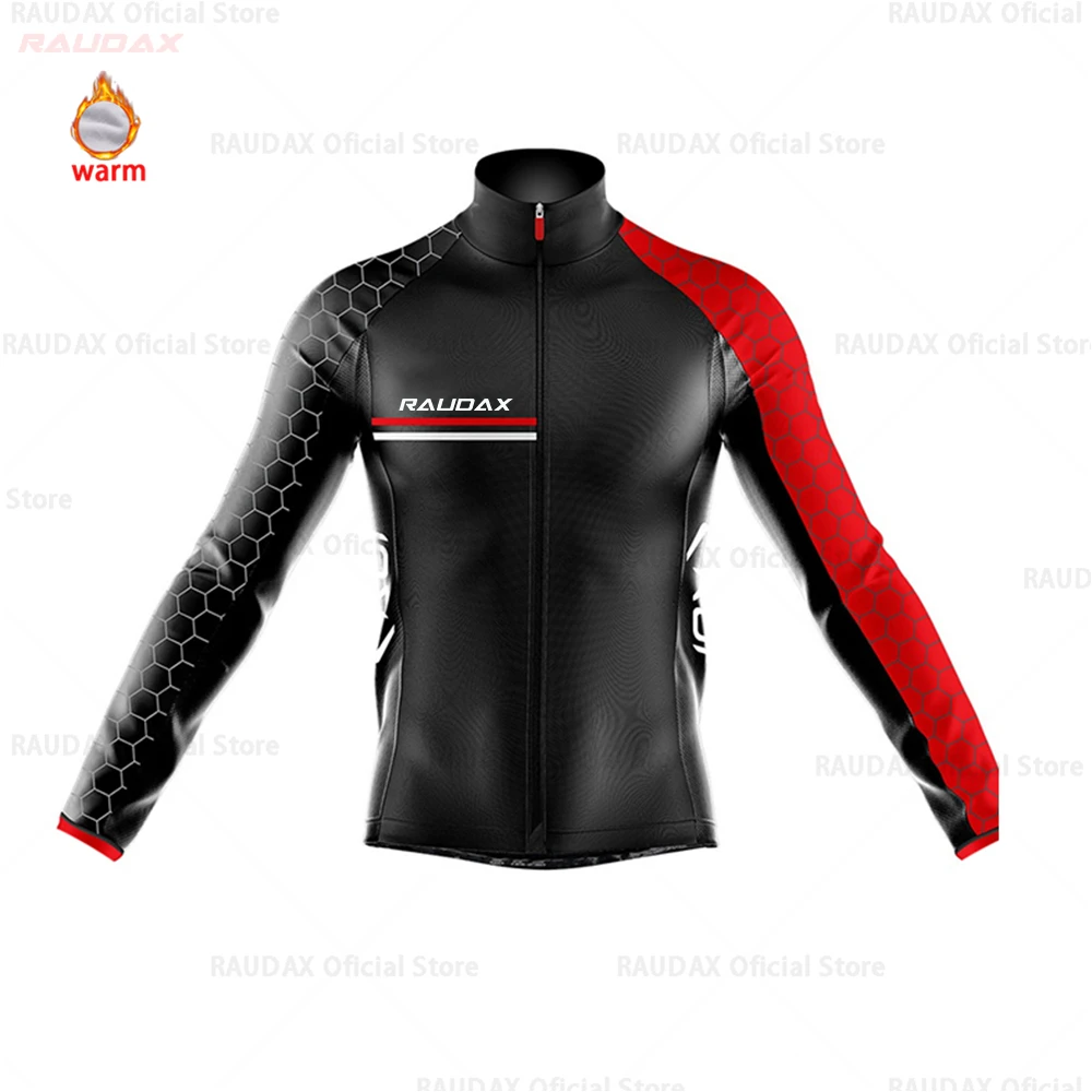 jersey only Мужская Джерси для велоспорта Pro Team raudax зимняя флисовая одежда для велоспорта MTB велотрусы Ropa Ciclismo триатлон - Цвет: jersey only