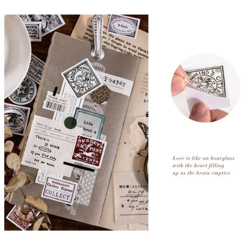 45 шт./лот винтажный почтовый штамп бумажный стикер декоративный дневник записная