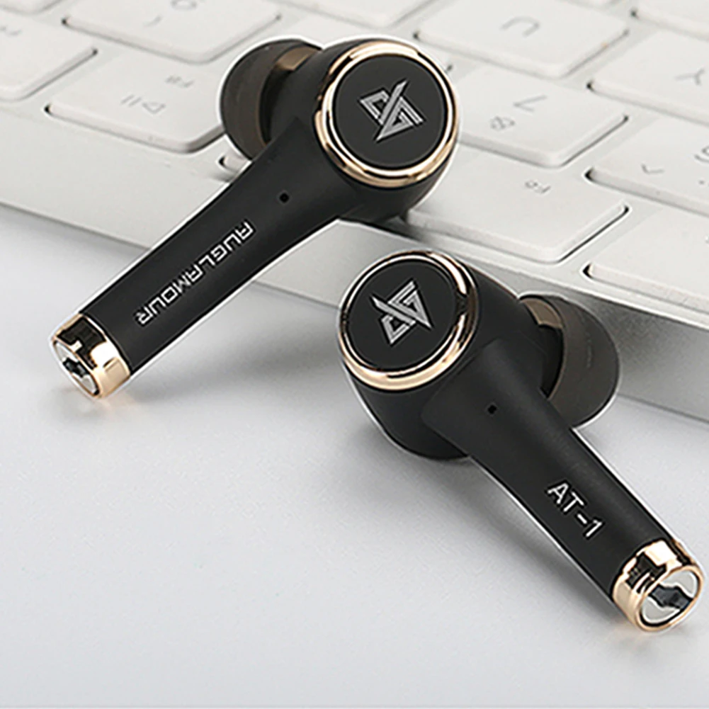 AUGLAMOUR AT-1 Bluetooth V5.0 сенсорным работы гарнитура наушники-вкладыши TWS с Беспроводной