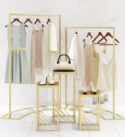 clothing store display rack zhongdao double row window display stand bag shelf display rack middle hanger