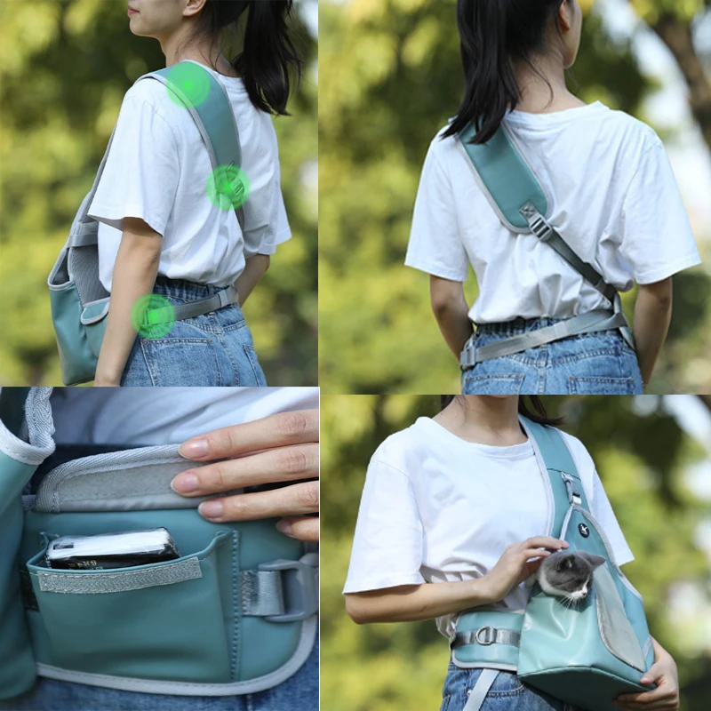 Слинг-переноска для домашних животных воздухопроницаемая нагрудная сумка из