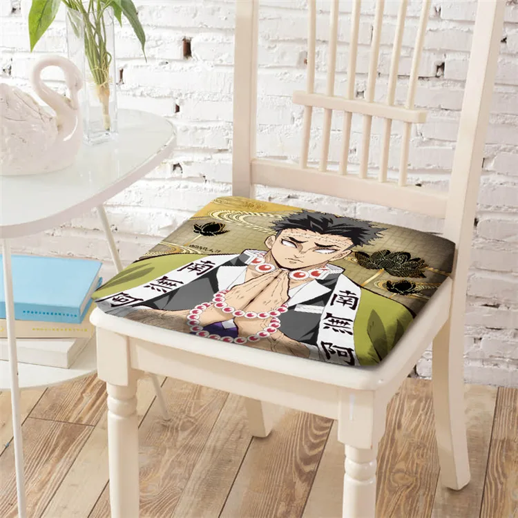 

Anime Demon Slayer Tomioka Giyuu Kochou Shinobu Cushion Chair Cushion Cosplay Peripheral Gift 40*40CM