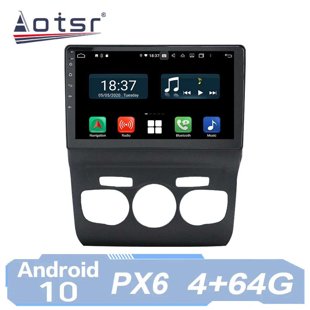 

AOTSR Car Radio Auto Android 10 For Citroen C4 C4L DS4 2012 - 2016 GPS Navigation Multimedia Player IPS Carplay 8" PX6 AutoRadio
