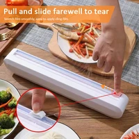 food wrap cutter cling kitchen plastic foil film wrap storage dispenser cutter durable non toxic storage organizer cookware tool