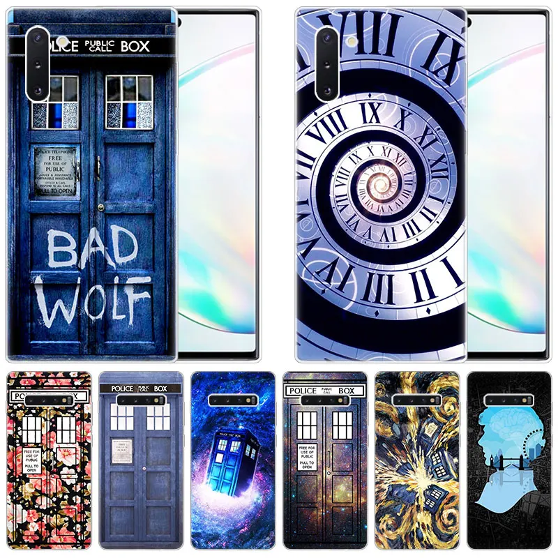 Цветочный силиконовый чехол TARDIS Tardis Doctor Who для Samsung Galaxy Note 10 Pro 9 8 5 M30S M40 S10E S10 5G S9 S8 Plus