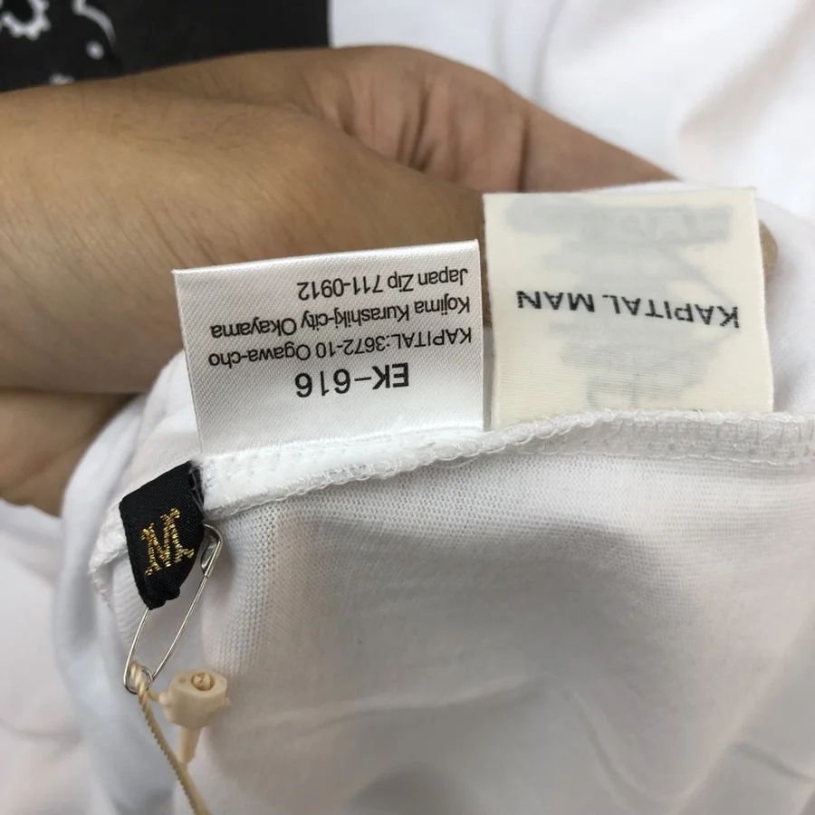 

2021ss Men and Women KAPITAL T-shirts The best quality KAPITAL T-shirts The best tee