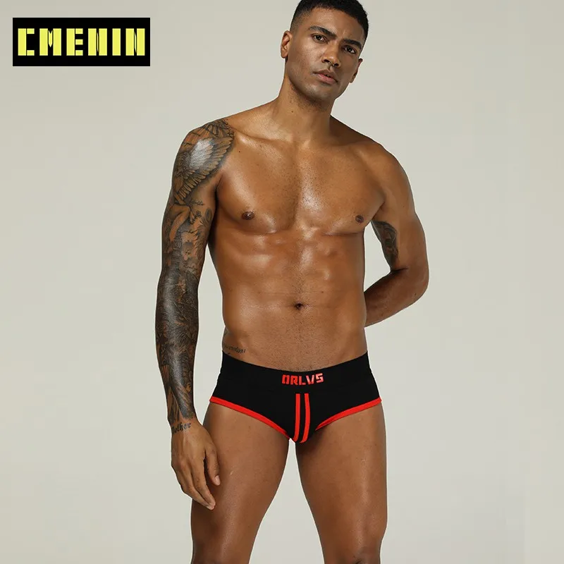 Мужские трусы в полоску C мужское сексуальное нижнее белье мужские бикини OR168 Cuecas