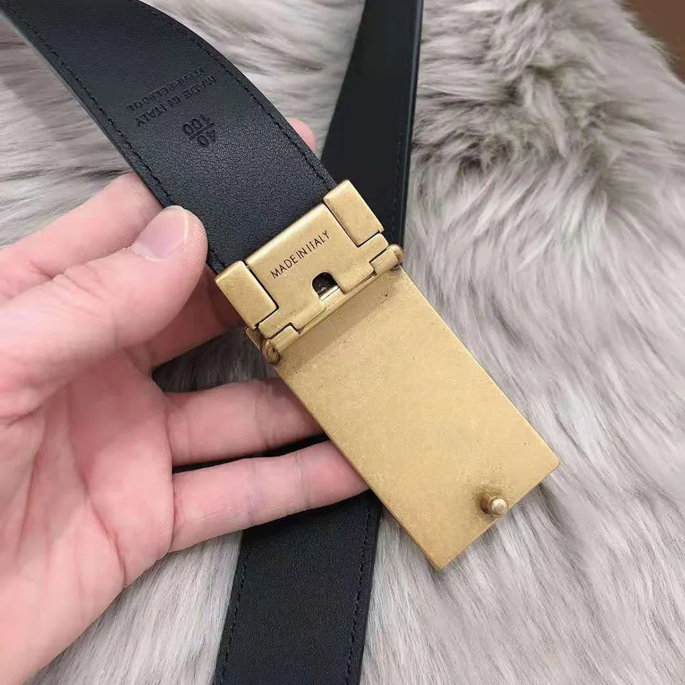 

Top 3.5Cm Genuine Leather Adjustable Reversible Belts For Men Jeans Luxury Classic Brand Designer Fashion Belt Gifts Box