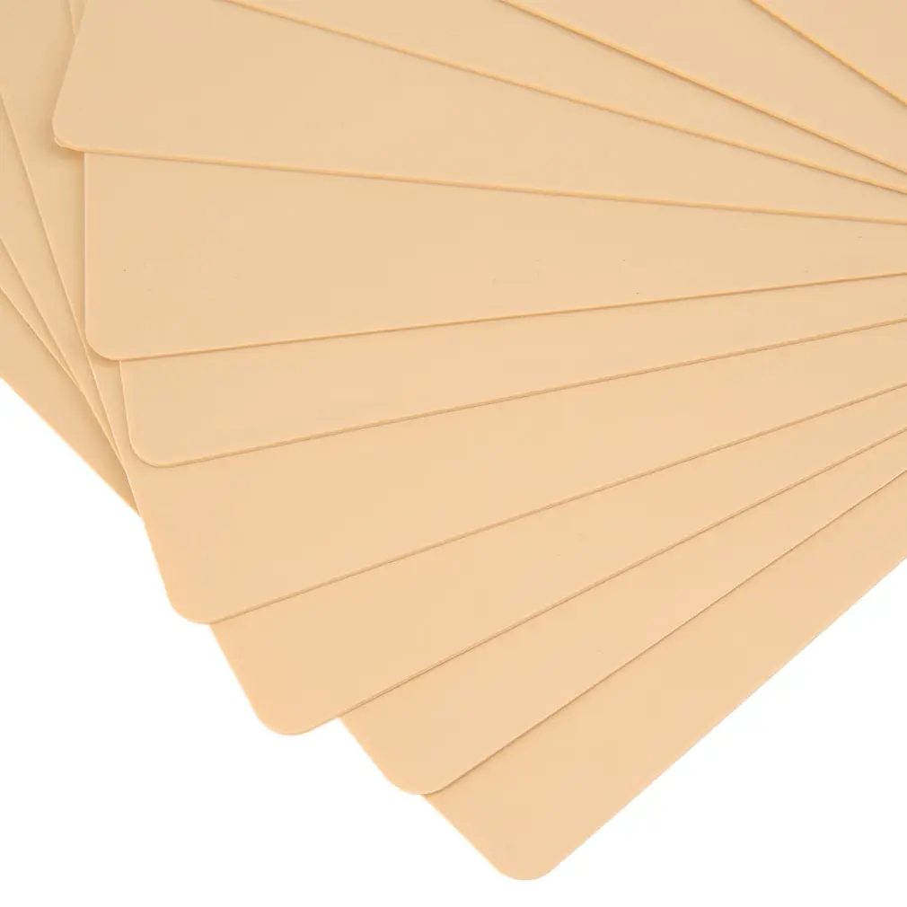 

10pcs / 5pcs Permanent Makeup Eyebrow Lips 20 x 15cm Blank Tattoo Practice Skin Sheet for Needle Machine Supply Kit