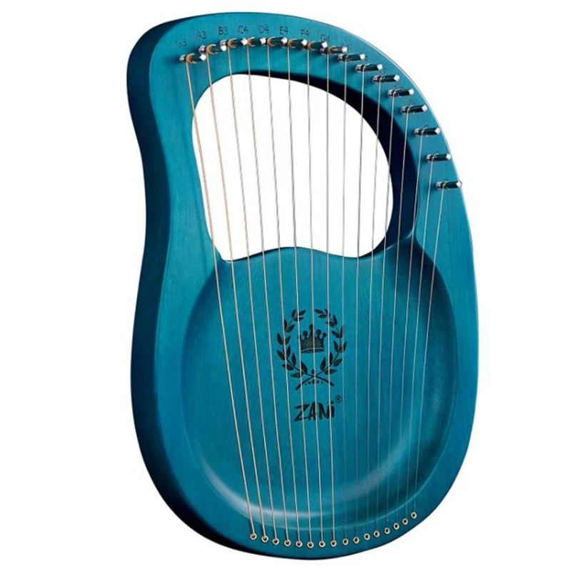 

ZANi Lyre Harp 16 металлическая струна из красного дерева корона шаблон пластина типа Lyra Harp с тюнинговым ключом, для взрослых, детей, начинающих и т....