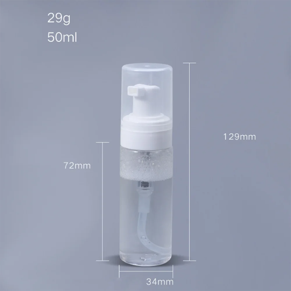 50/80/100/150/200ml Plastic Foam Pump Bottle Refillable Portable Empty Cosmetic Container Traveler Cleaner Soap Tool | Красота и