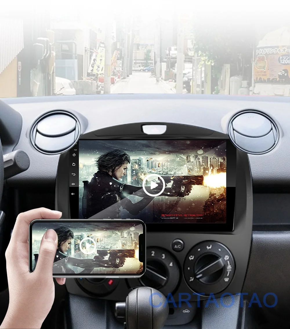 2G+ 32G " Android 8,1 GO автомобильный Радио dvd-плеер для MAZDA 2/Jinxiang/DE/третьего поколения 2007- 2Din радио gps навигация WiFi