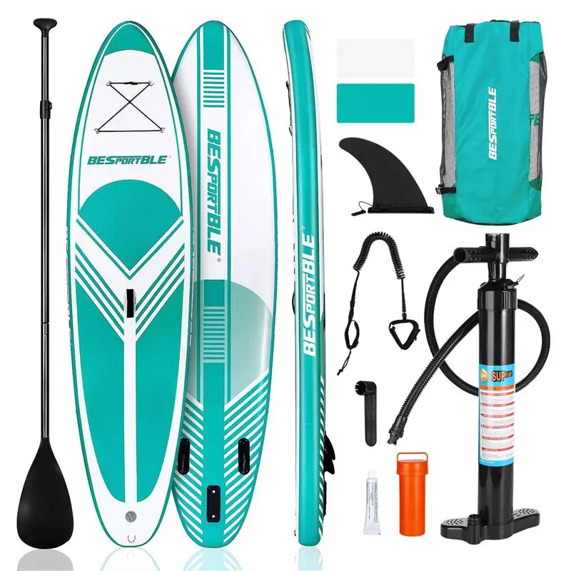 

Paddle Board Premium Inflatable Paddle Board Stand Up Paddle Board Bonus Manual Pump Ankle Leash Repair Kit Waterproof Backpack