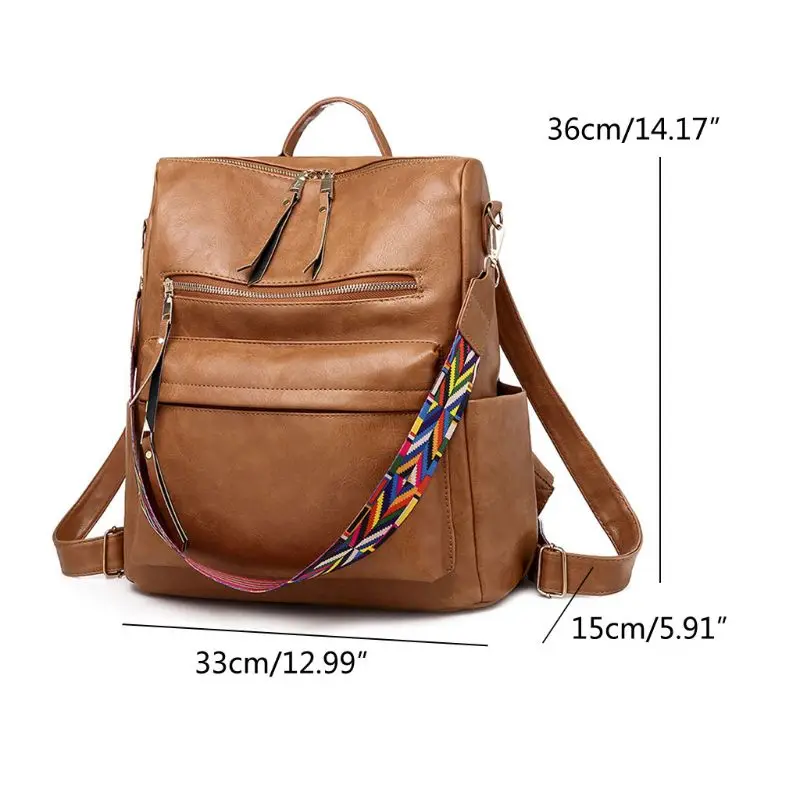 

2021 Backpacks For Girls Mochilas Women Leather Backpacks Female Back Pack Preppy Style Large Capacity Travel Solid Rucksacks