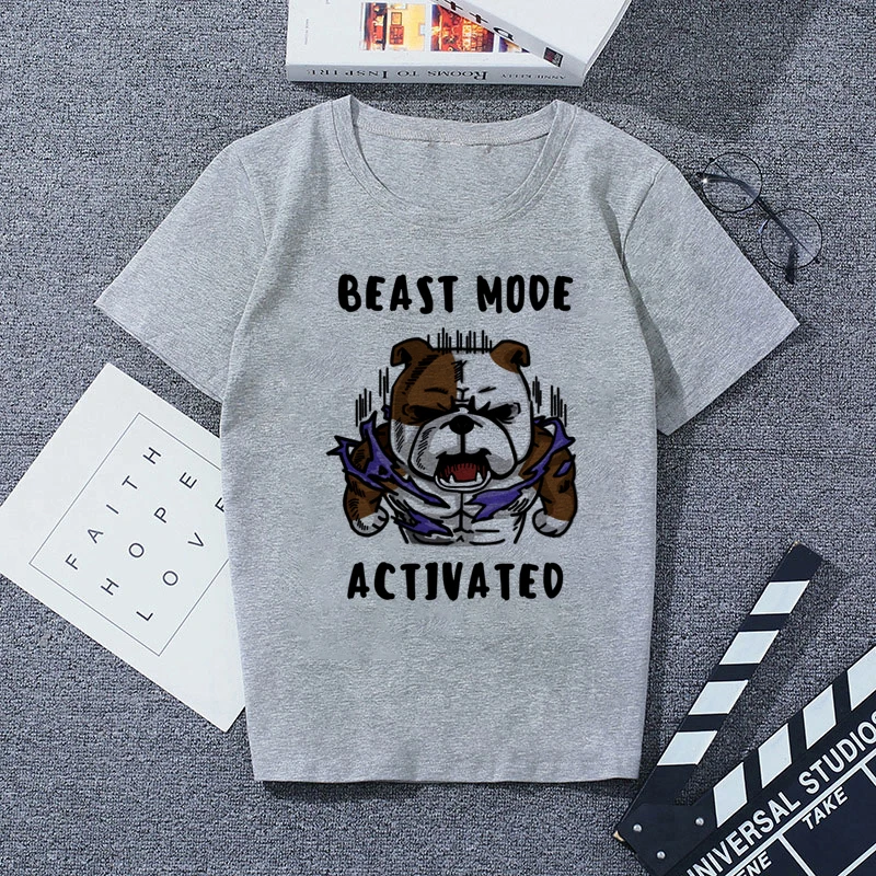 772955 Повседневная футболка с коротким рукавом мужская серая хлопковая крутая