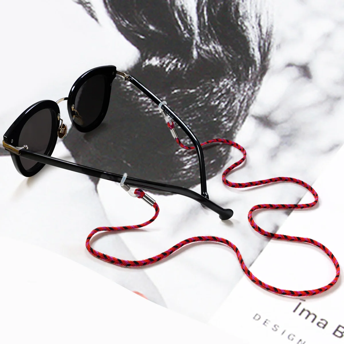 Цветные забавные плетеные меши ультралегкие очки шнур для повседневных и