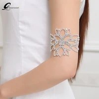 fashion woman bracelet anklet bride wedding arm chain jewelry crystal rhinestone bridal wristband cuff bracelets for women