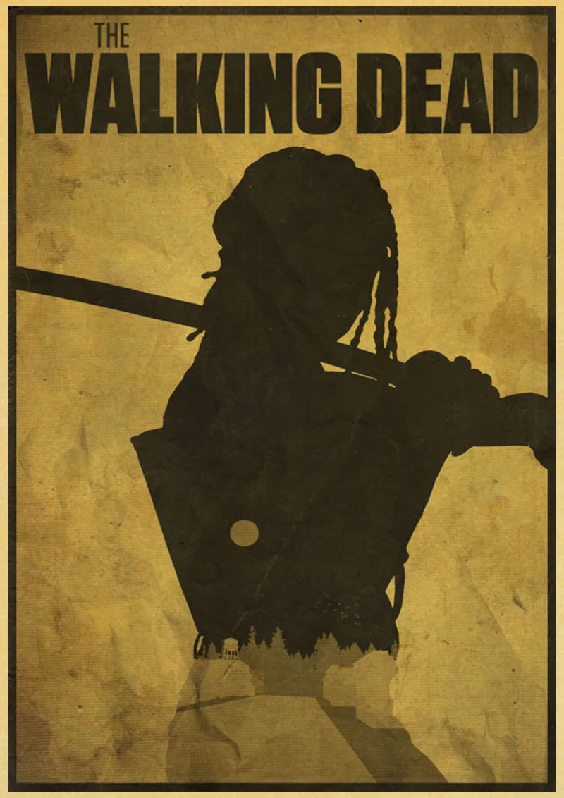 

The Walking Dead Vintage Poster Classic Hot TV Kraft Paper Retro Poster Bar Cafe Decor Painting Wall Sticker Living room decor