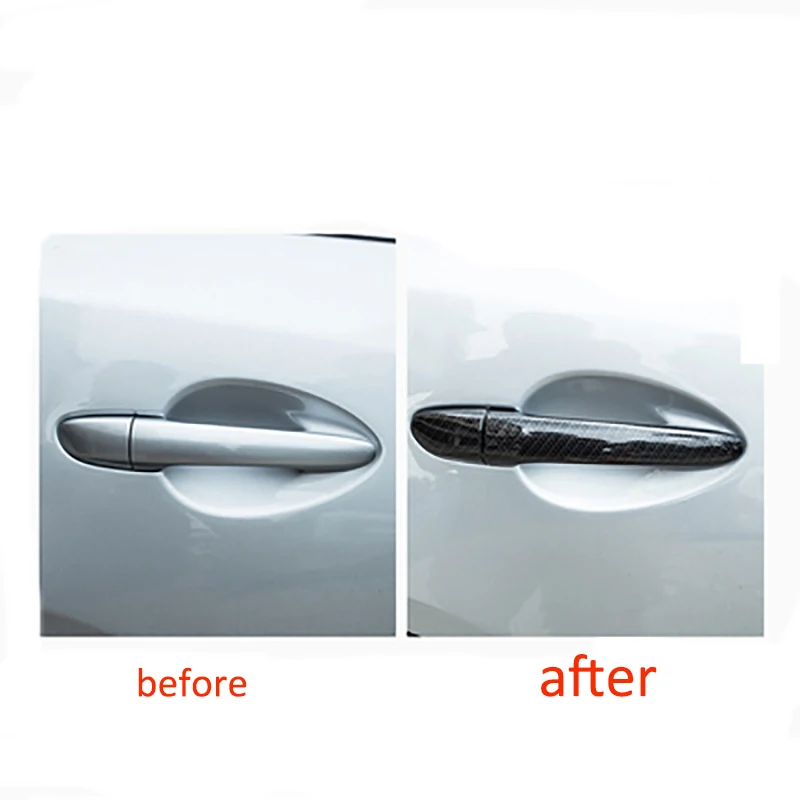 Чехол на дверную ручку из углеродного волокна автомобильные аксессуары для Renault