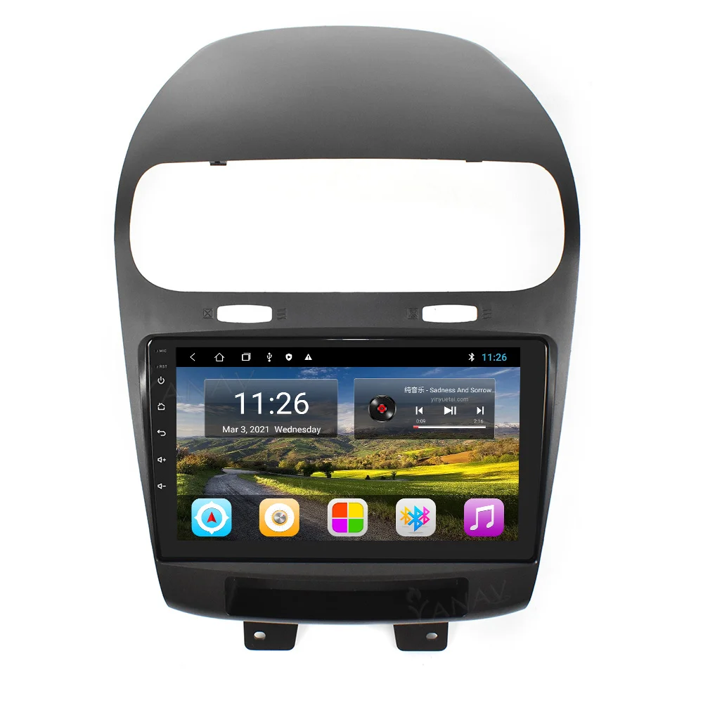 Автомагнитола на Android для Fiat Freemont 2012-2020 с GPS-навигацией стереоприемником