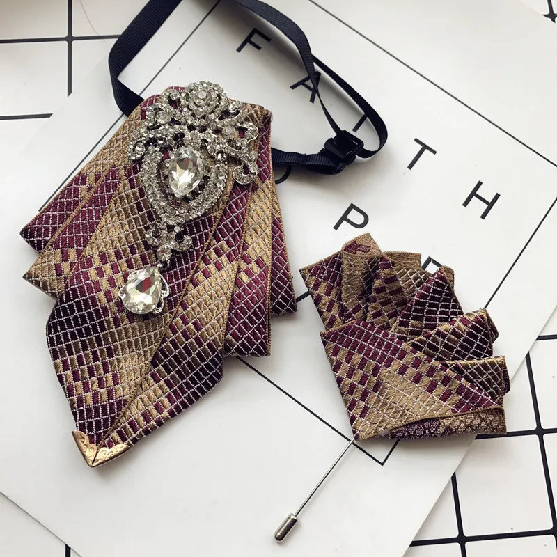 

Мужской галстук-бабочка с цветочным принтом в британском стиле, Свадебный комплект с галстуком-бабочкой для мужчин, аксессуары с квадратны...