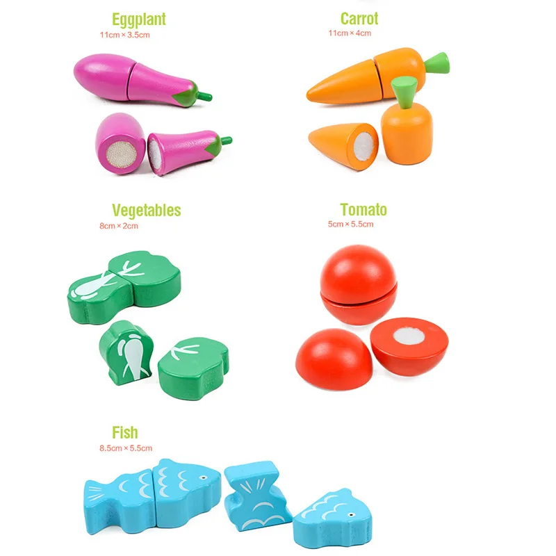 

1 Set Safe Children Play House Toy Plastic Food Toy Cut Fruit Vegetable Kitchen Baby Kid Pretend Play Educational Toys Xmas Gift