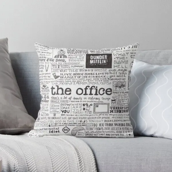 

A Visual Representation of the Office Soft Throw Pillow Cover Print Pillow Case Waist Cushion Cover Pillows NOT Included