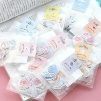 70 pcslot 1 bag diy cute kawaii heart star sticky paper decorative adhesive stickers for home decoration photo album diary