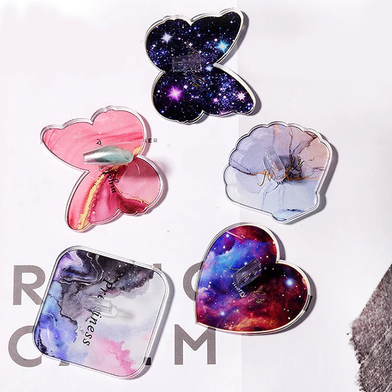 

INS Fashion Manicure Acrylic Board Photo Props Nail Polish Palette UV Gel Display New Painting Plate Nail Art Practice Tools