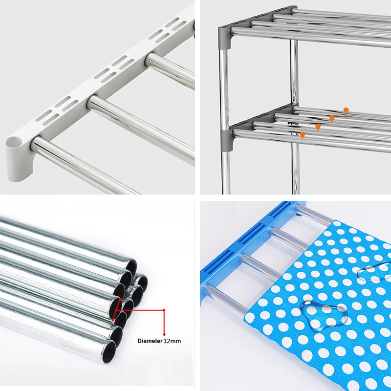 Стойка для обуви простая усиленная прочная многослойная сборка домашняя дверь