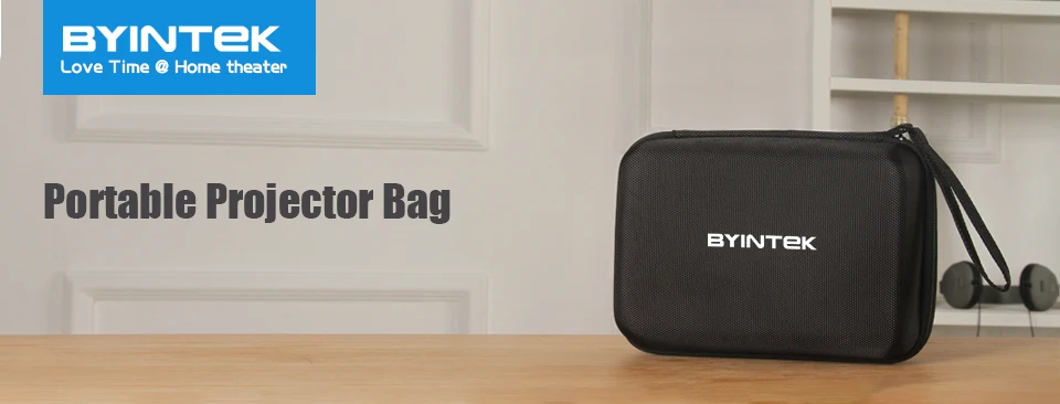 BYINTEK Роскошный чехол-сумка Портативная тканевая защита для мини-проектора UFO P10 P8I R7(проектор в комплект не входит