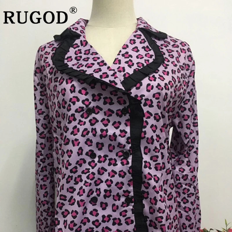 RUGOD/Модные женские рубашки с глубоким v образным вырезом повседневные офисные
