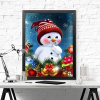 5d diy diamond painting snowman cross stitch diamond embroidery cartoon hobbies and crafts wall art home decoration
