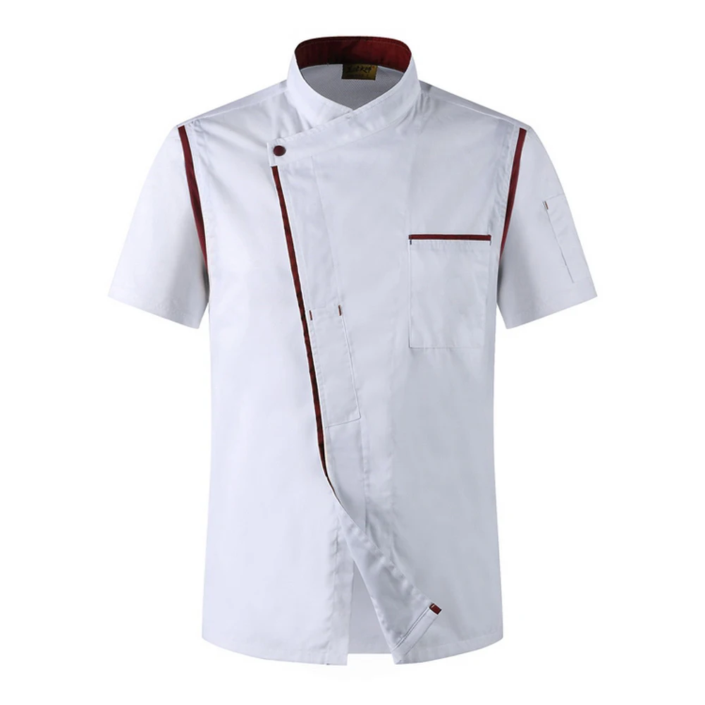 Куртка шеф повара для женщин и мужчин рубашка с коротким рукавом готовки