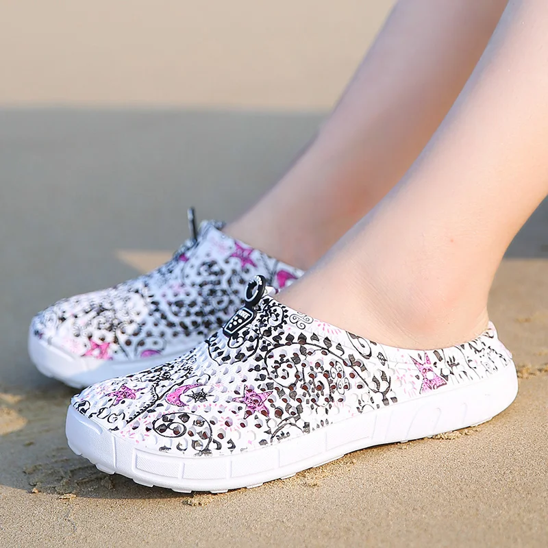 

Women's Beach Sandals Summer Popular Shoes Fashion Outdoor Non-slip Water Park Female Water Mules Slippers