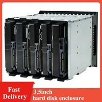 5 25in to 5x 3 5in sata sas hdd hard drive cage adapter tray rack for 3x 5 25 cd rom slot internal external pc with fan space