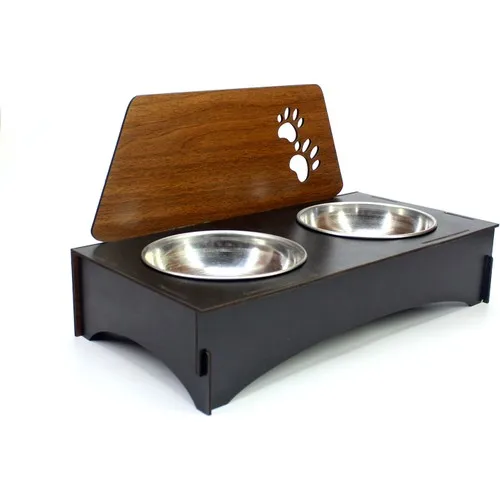 

Non-Slip Double Cat Food Bowl With Stand Pet Feeding Whisker Friendly Dogs Water Bowl Food Animal Feeder Product supplies