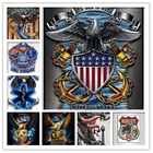 Набор для вышивки крестиком сделай сам, картина с 3d-логотипом в стиле милитари, американского флота, орла, полностью алмазная живопись, 5D