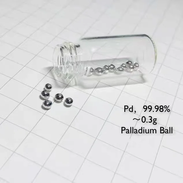 

Сферические шарики pallнадиевые высокой чистоты Pd 99.98% 0,3 г