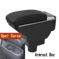 armrests for opel vauxhall corsa d center console arm rest dual layer storage box decoration car styling