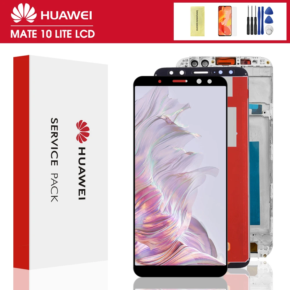 5 9 ''для HUAWEI Mate 10 Lite ЖК сенсорный экран + рамка дисплей для Huawei Дисплей LCD Nova 2i RNE